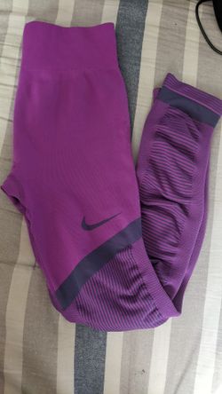 Girls Nike Tech Pack Seamless Training Tights  Purple Size Xl$20 Firm
