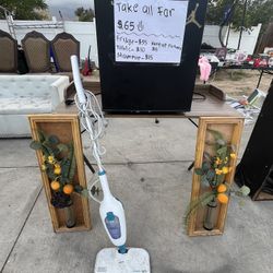 $65 Bundle -mini Fridge , Steam Mop, Desk, Hang Up  Pictures 