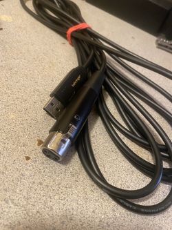 XLR To A Usb Cord Microphone Cable