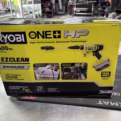 New open box Ryobi one plus HP 18v 600 psi ez clean brushless power cleaner tool only
