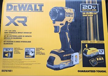 DEWALT XR 1/4" QUIET HYDRAULIC IMPACT DRIVER KIT 