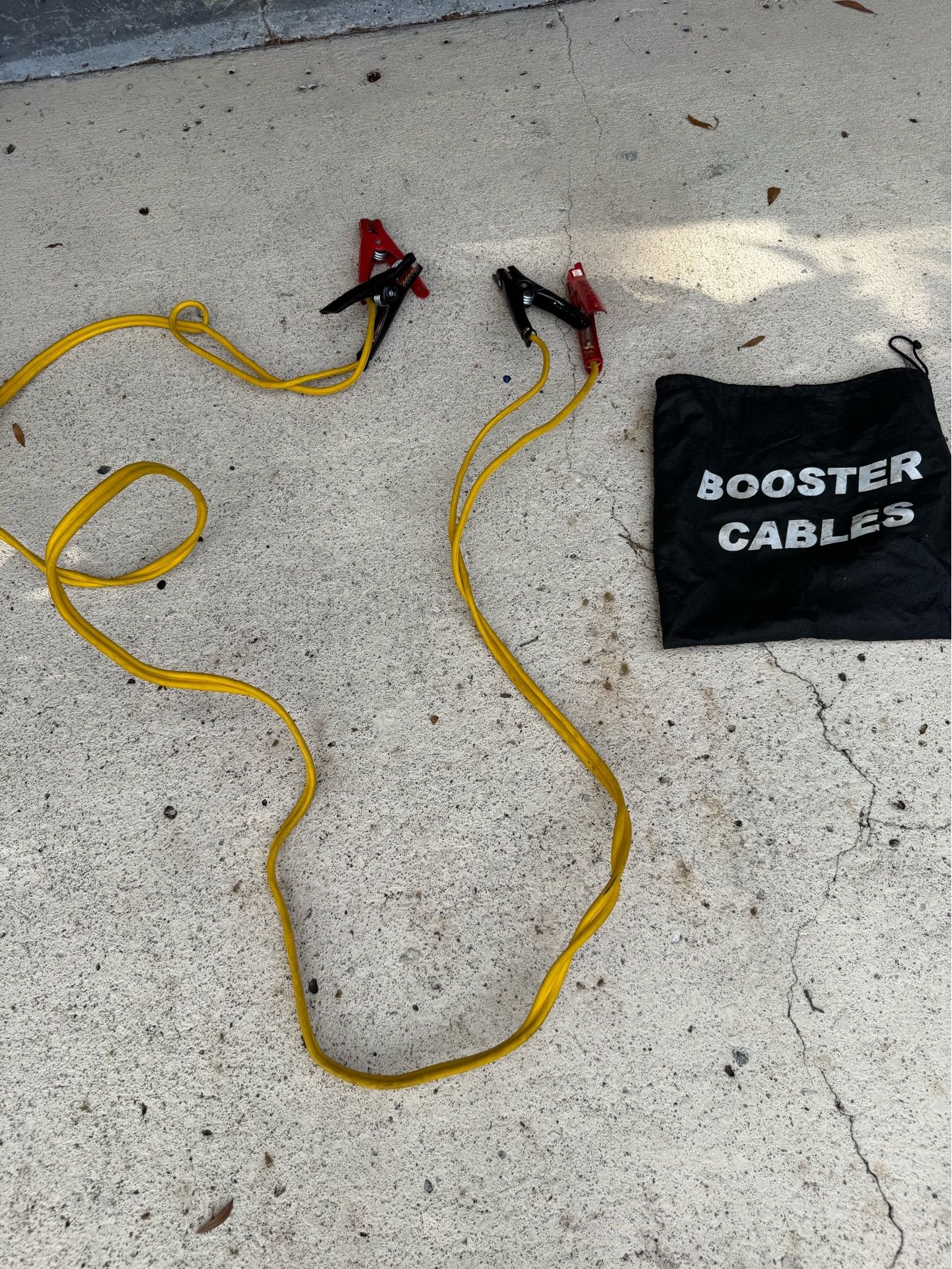 Set of jumper cables 12 ft long