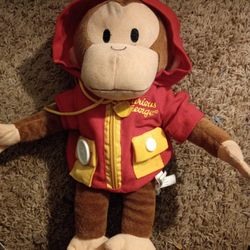 Learn To Dress Curious George Plush Like New
