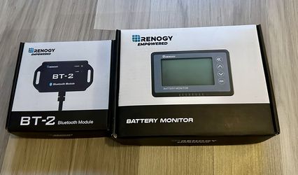NEW- Renogy Battery monitor And BT2 Bluetooth Module