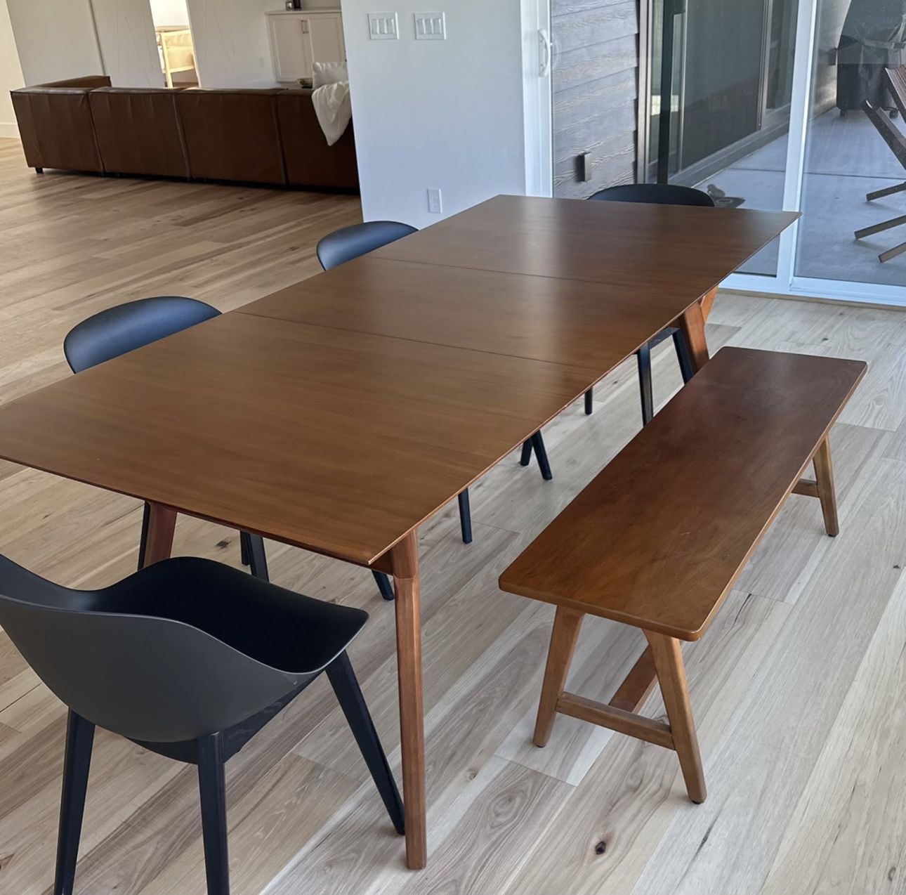 West Elm Mid Century Modern Table And Bench