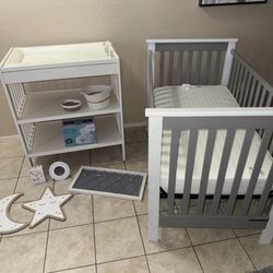 Full Sized Crib And Toddler Bed 