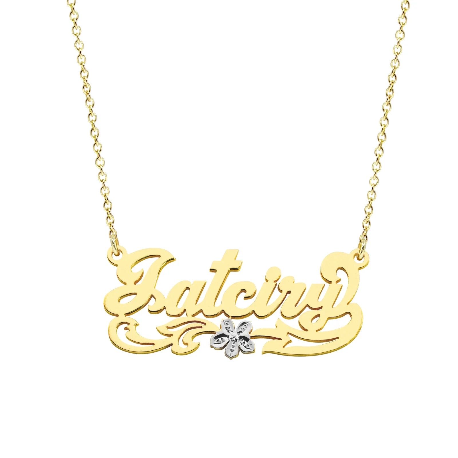 Nombres de oro (real) 10kt o 14kt