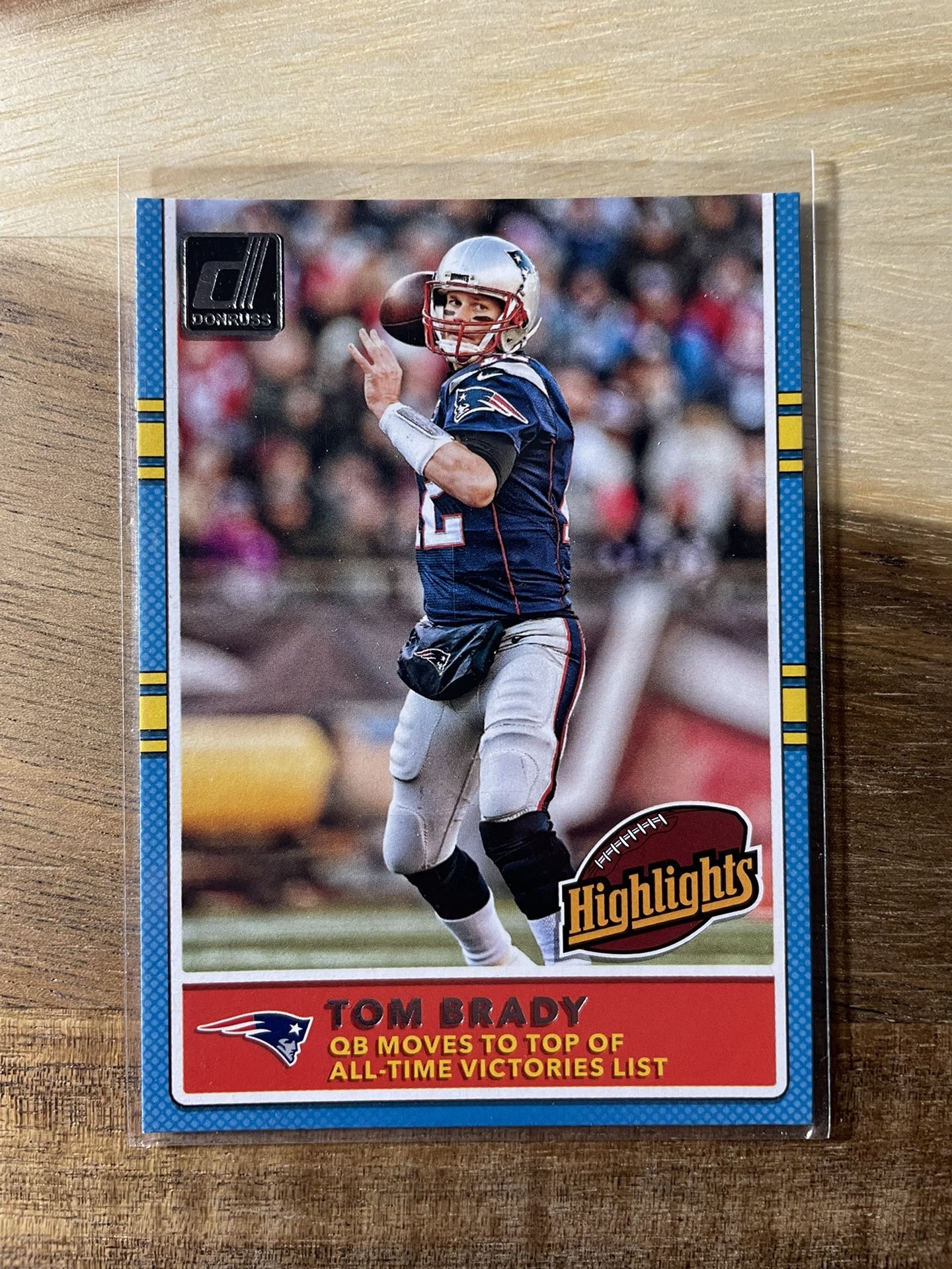 Tom Brady Highlights 2017 Panini Donruss Football No. 12