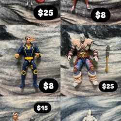 Marvel Legends Action Figures Captain America, Magneto, Korg