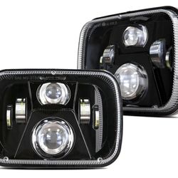5X7 7x6 LED Headlights For Jeep Wrangler YJ 1(contact info removed) Cherokee XJ 1(contact info removed)