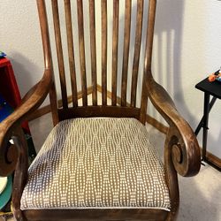 Antique Wooden Rocking Chair 