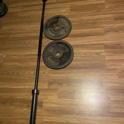 Weight Bar With Plates 2 Inch 