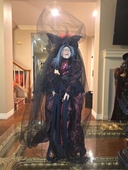 12" Halloween Dancing Witch Doll Figure
