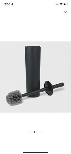 Splashguard Toilet Brush with Tall Holster Set - Made By Design