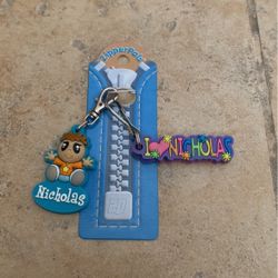 Set Of 2 Nicholas Zip Name Tags 
