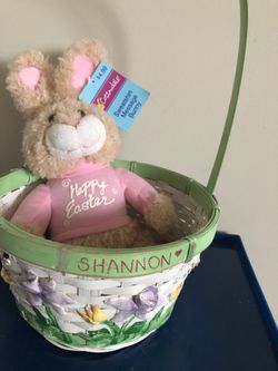 Easter bunny and basket