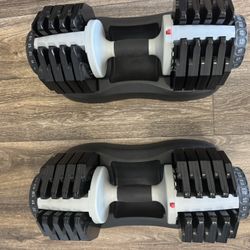 Ativafit 55 lbs adjustable dumbbells ( read description)