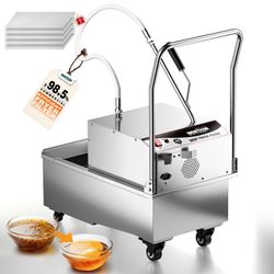 WantJoin 14.5 Gallon Commercial Fryer Oil Filter Machine – 550W