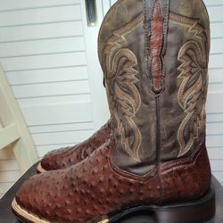 Dan Post Alamosa Ostrich Cowboy Certified Boots DP3875 Men's Size 13 D