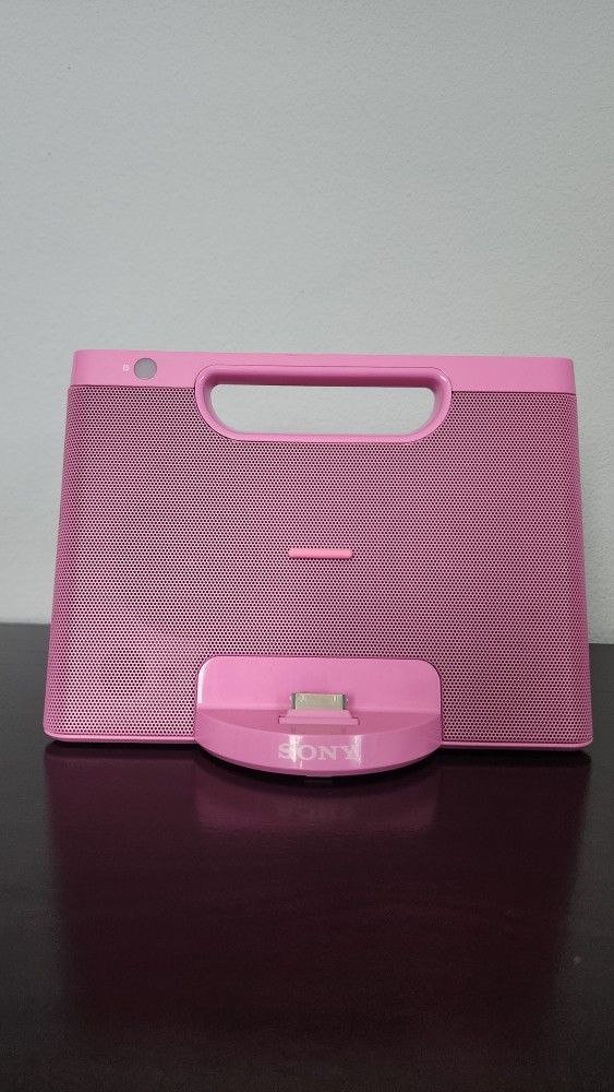 Sony personal audio docking system RDP – M7iP Pink *No Power Cord*
