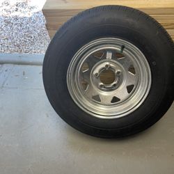 New 205-75-14inch  trailer tire With 5-lug galvanizedrims.$140/each