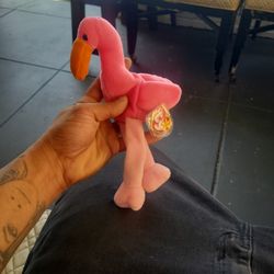 Pinky Beanie Baby Super Rare 4072 1995
