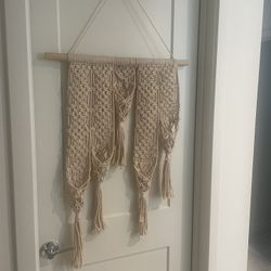 Beige Home Decor Macrame Crochet Holder Hanger