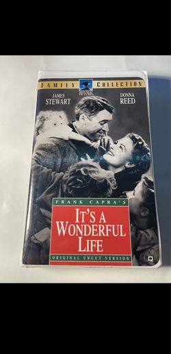 Republic Pictures It's a Wonderful Life Uncut VHS 1946 NTSC Clamshell B&W