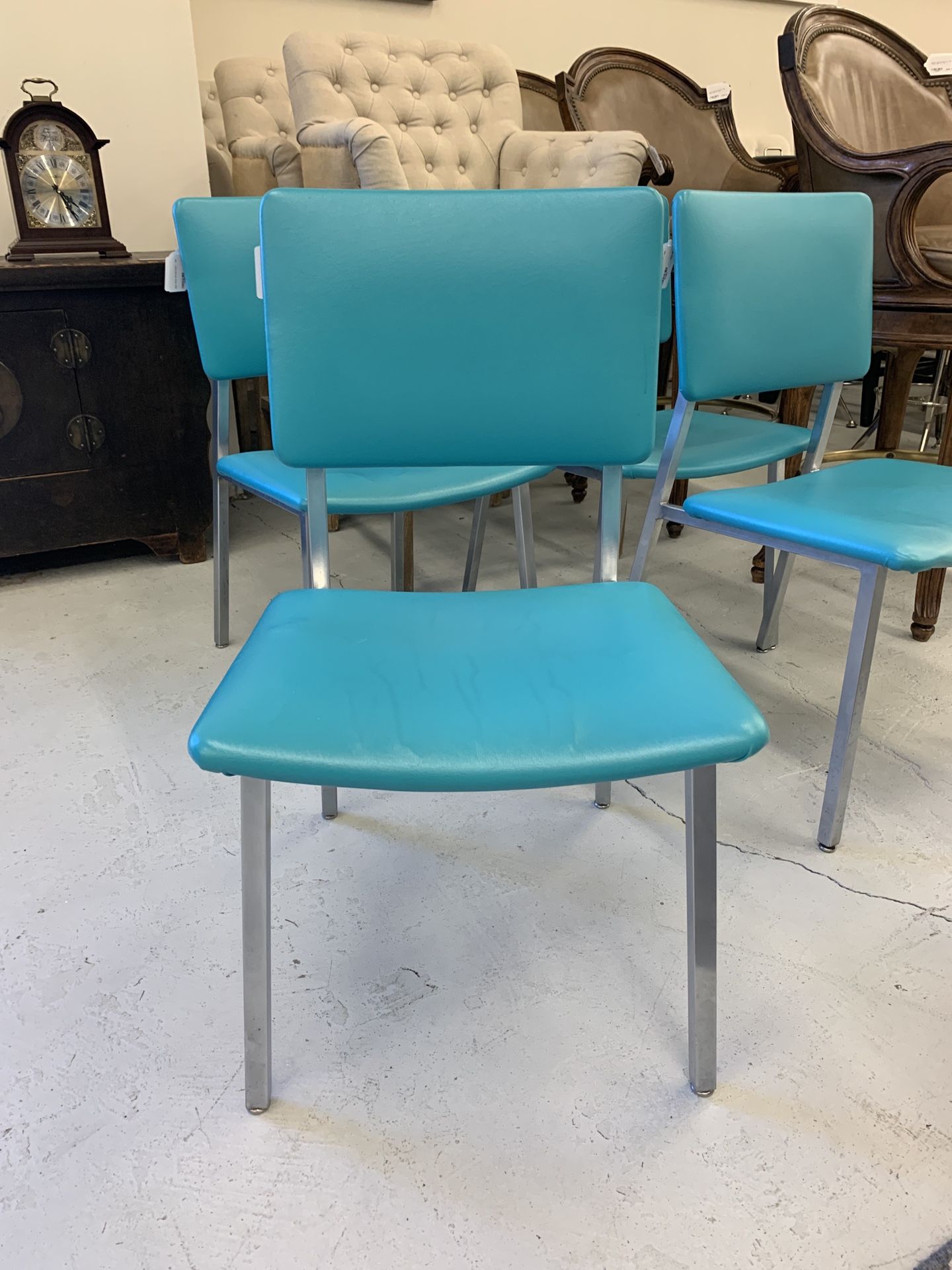 Aqua Blue Dining Chair