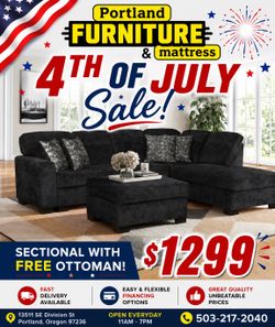 Sectional & Free Ottoman