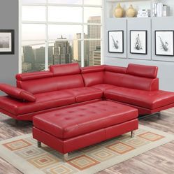 Leather Sectional Sofa New in Box 