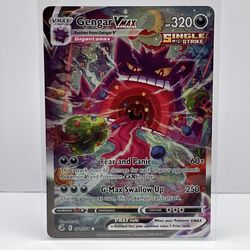Gengar VMAX (Alternate Art Secret) - SWSH08: Fusion Strike Near Mint