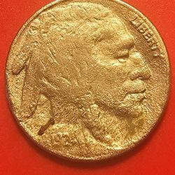 1924  S , INDIAN BUFFALO NICKLE, A GREAT COIN FOR YOUR COLLECTION!!!