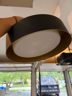 Large Round Drum Ceiling Light Fixture