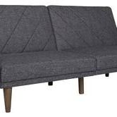 DHP EVERYROOM LEONA LINEN FUTON IN GRAY