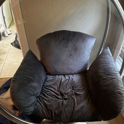 Bubble chair Swing With Gray Cushions
