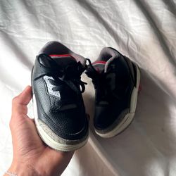 Air Jordan 3 Retro Black Cement Toddler Size 6C OG Sneakers