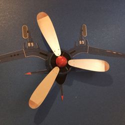 Ceiling fan for boy’s room ( Airplane Style )