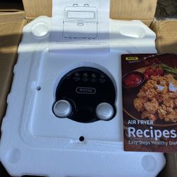 WETIE Air Fryer, 7 QT Airfryer Oilless Cooker, 1400W Hot Air Fryers with Visible Window, Non-stick Basket, Temperature & Time Knob, Suitable for Famil