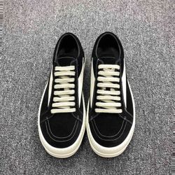 Rick Owens Leather Low Sneakers 3