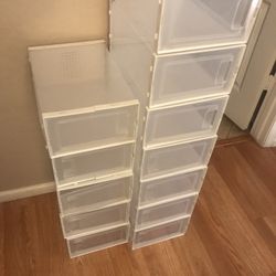 Clear Shoe Box Storage Containers