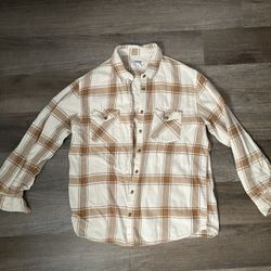 Brown And White Flannel 