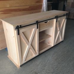 Barn Door TV stand or server