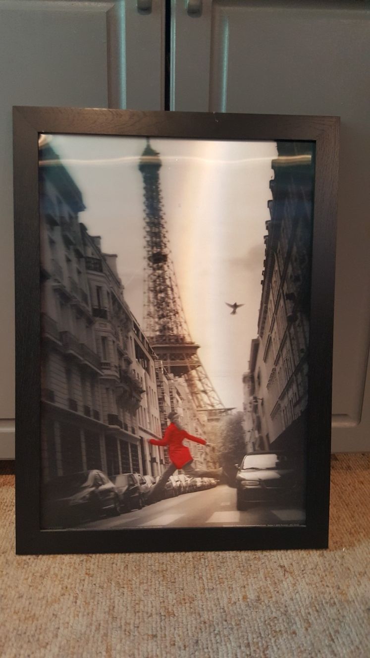 Woman in Red 3D Wall Art