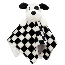 BEILIMU Baby Security Blanket For Boys Girls, High Contrast Super Soft 3D Checkerboard Gingham Lovey