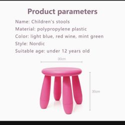 Pink Stool IKEA