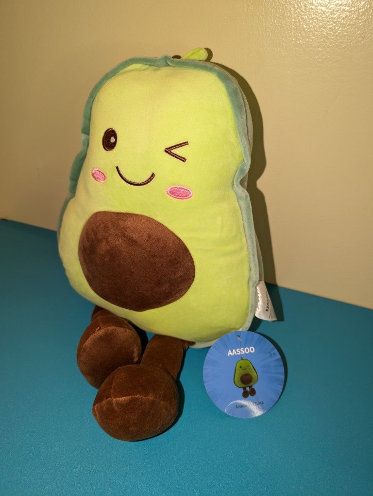 ✨🥑 Sensory Friendly 16.5 In Snuggly Avocado Plushie -Super Soft ☁️😻