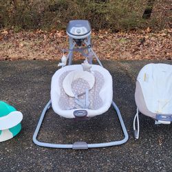 Useful Items For Your Precious Spawn - Boppy Pillow, Baby Bouncer, Musical Swing, Bumbo