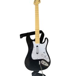 PS3 Harmonix Fender Stratocaster Guitar Hero Rock Band Wireless 822151 No Dongle