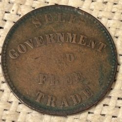 Half penny Token 1857  Canada